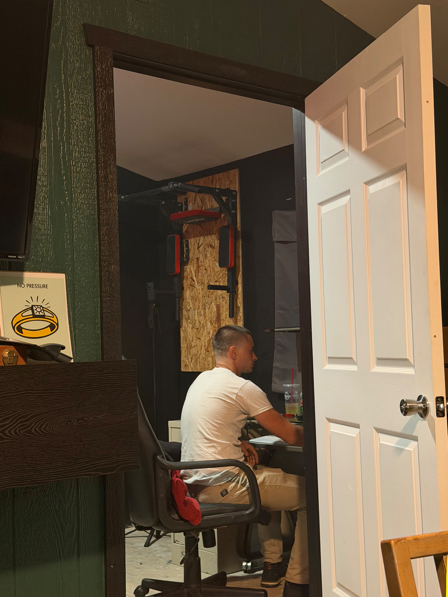 Dillon, owner of QBS Systems, at work