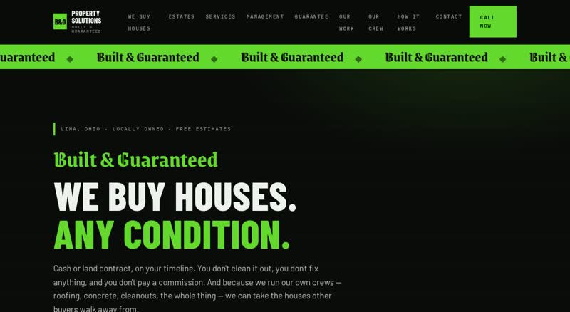 BNG Property Solutions website preview